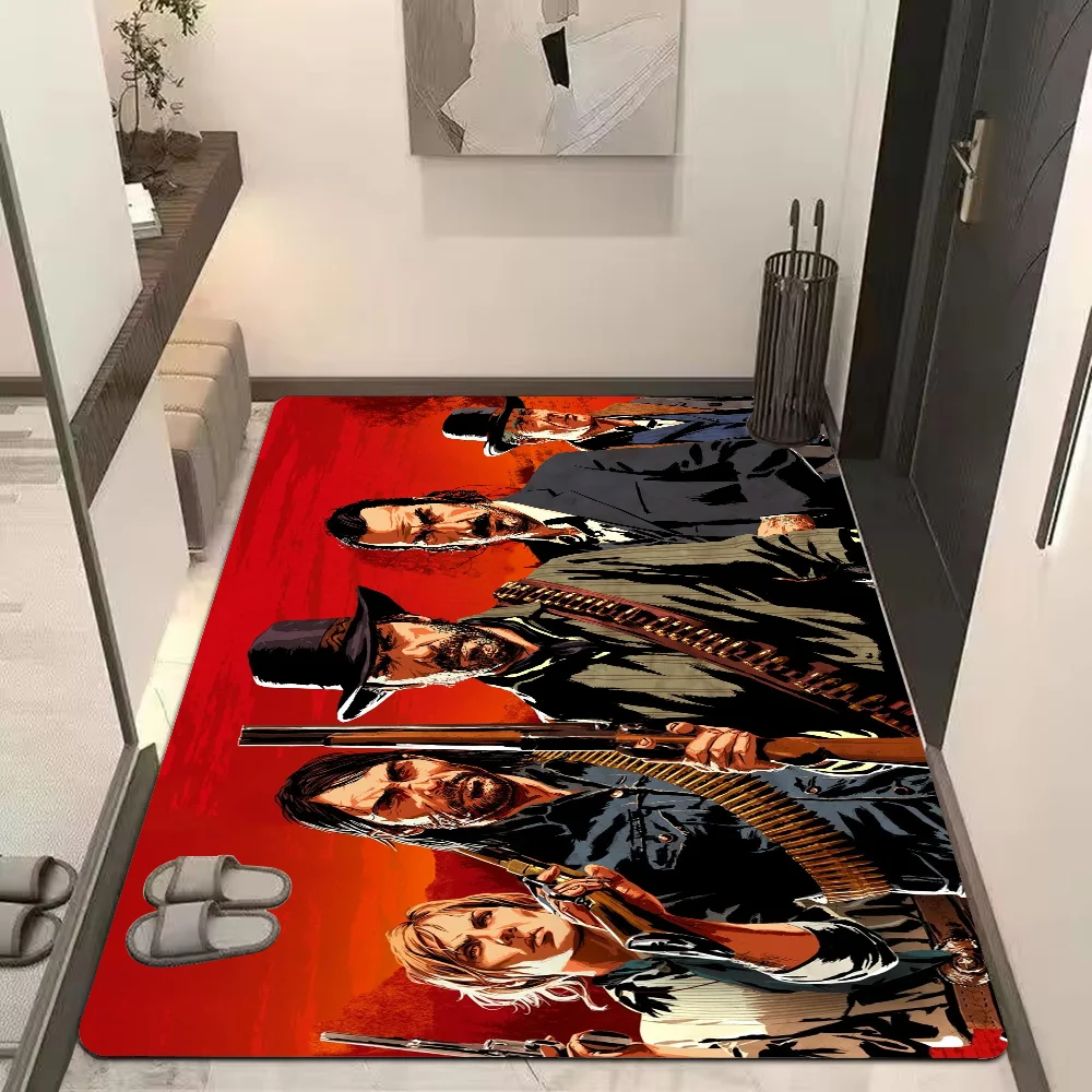 Red Dead Redemption Kitchen Mat Cheaper Anti-slip Modern Living Room Balcony Printed Modern Home Decor