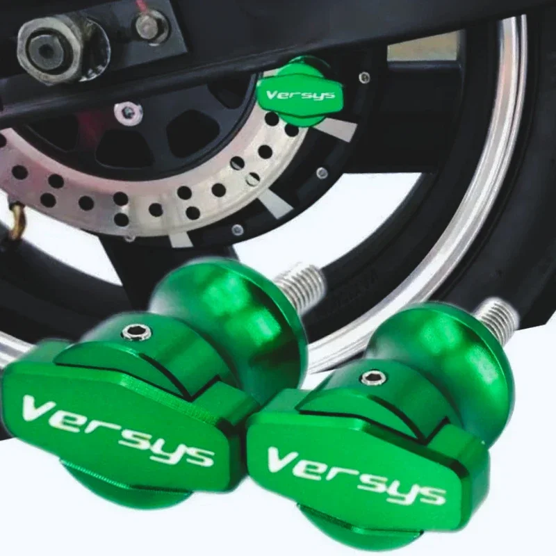 For KAWASAKI Versys650 Versys1000 Versys 650 1000 KLR650 Motorcycle CNC M10 Swingarm Sliders Spools Paddock Stand Bobbins