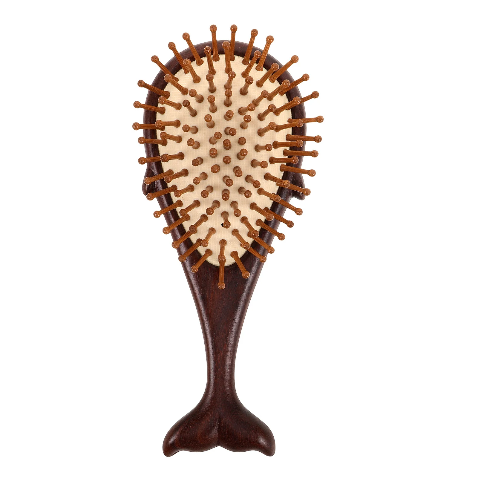 

Деревянная расческа для массажа кожи головы из сандалового дерева, щетка-лопатка с широкими зубьями, портативный массажер для волос, нежный массаж кожи головы для женщин