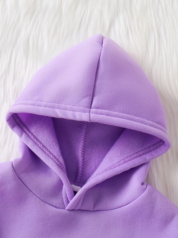 ربيع الخريف طفلة الكرتون طباعة مقنعين الصوف طويلة الأكمام البلوز والسراويل لطيف قطعتين مجموعة للأطفال الصغار #4