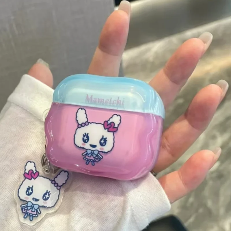 جديد اليابانية الكرتون Tamagotchi Mametchi Lovelitchi Pvc Airpods1 2 3 4 و por1 2 زوجين بلوتوث سماعة واقية
