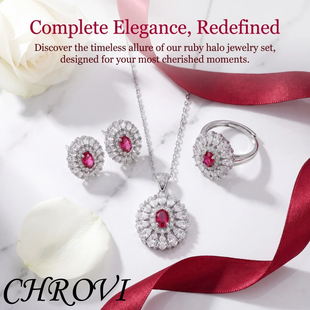 Luxury-Style 925 Sterling Silver Ultra-Shiny Zirconia Versatile Ear Pendants, Rings, Necklace - Women's Jewelry Set