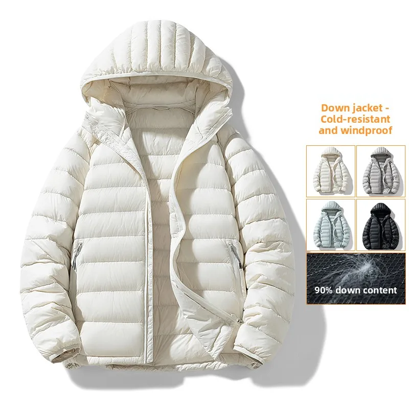 

Легкая утепленная куртка в стиле High Street Hong Kong для мужчин, модный бренд, зимняя высококачественная верхняя одежда с капюшоном для пар, размер M