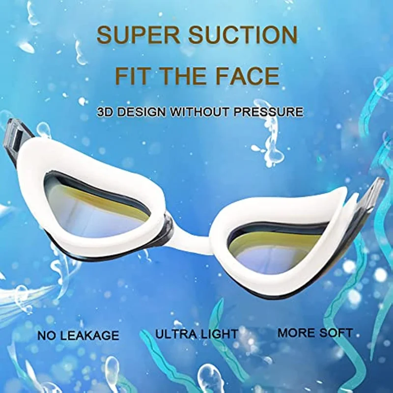 Swimming Goggles Glasses,Professional Anti Fog No Leaking UV Protection Racing Swim Goggles For Women Men Adult Youth