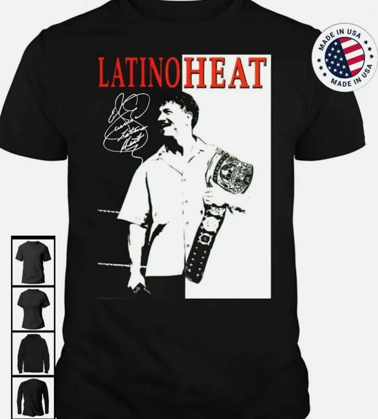 Rare Eddie Guerrero Shirt Men S-5XL Tee Short Sleeve Black