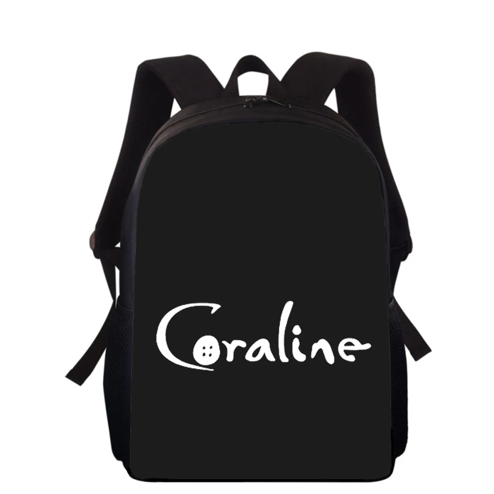 Coraline the Secret Door 15” 3D Print Kids Backpack Primary School Bags for Boys Girls Back Pack Students School Book Bags