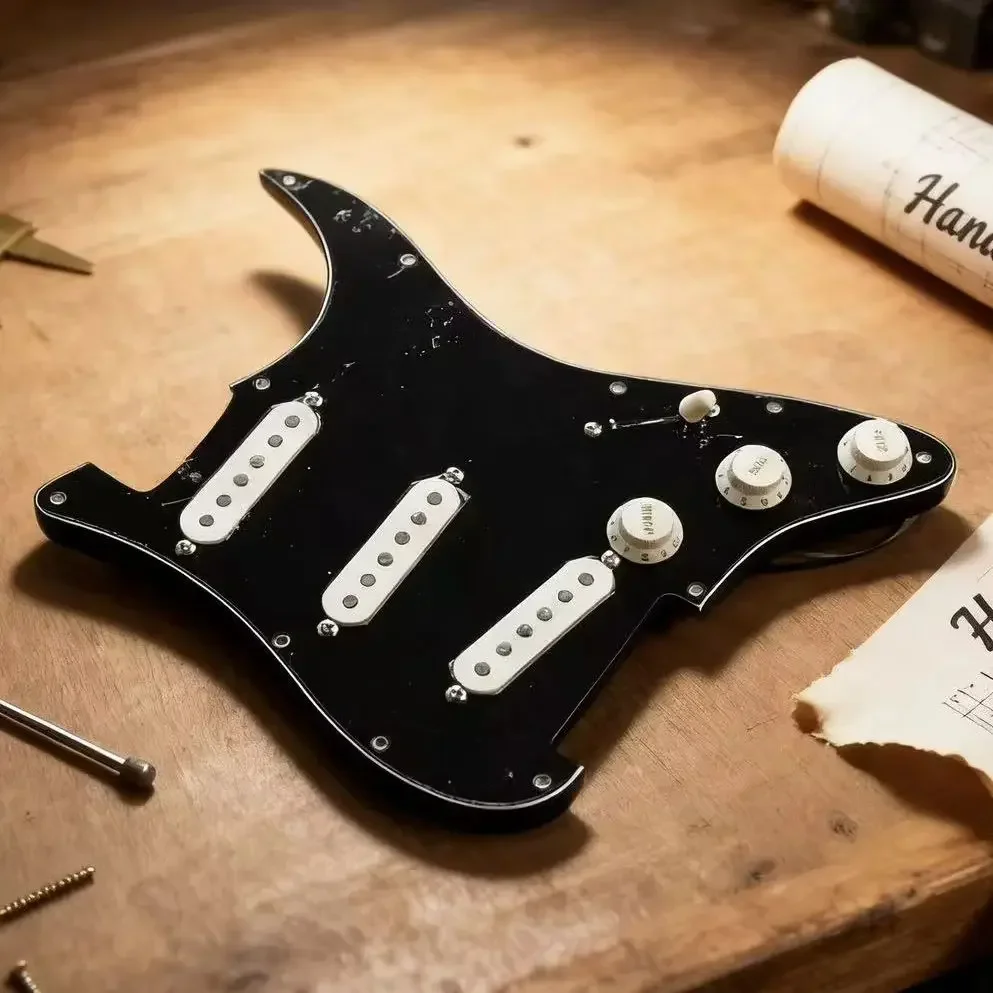 Vintage 1969 Electric Guitar Pickguard, Alnico 5 Pre-Installed Pickguard, 3 Single Coil Pickup, Loading