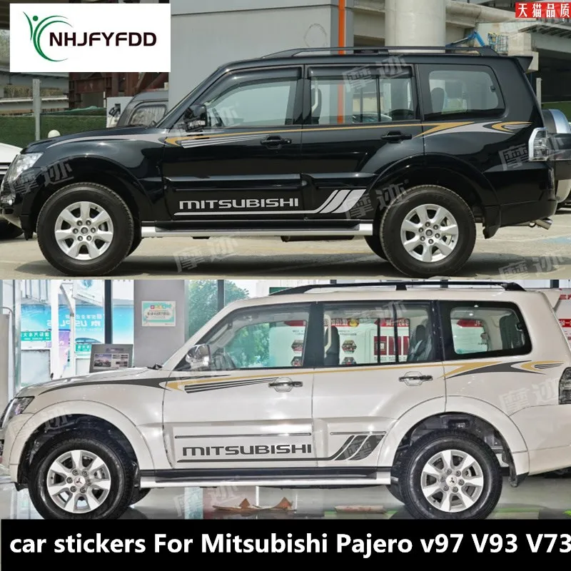 New car stickers For Mitsubishi Pajero v97 V93 V73 body exterior decoration personalized custom fashion sports decals foil