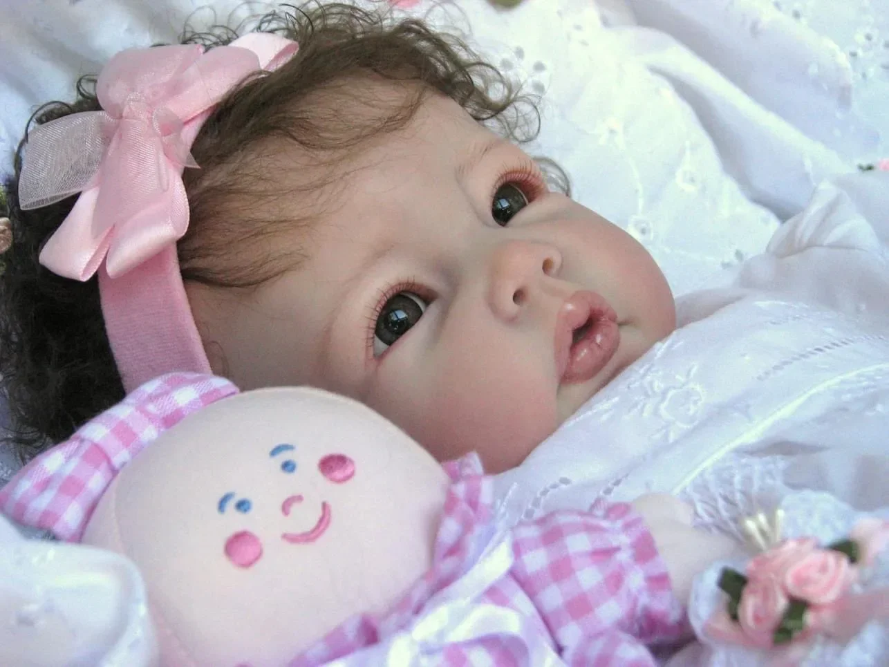 NPK 20inch Already Painted Finished lucas Reborn Baby Girl Doll Lifelike Sleeping Baby 3D Painting with Visible Veins