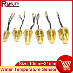 New Water Temperature Sensor 10MM 12MM 14MM 16MM 17MM 18MM 21MM Temp Sensors Thermometer for Water Temperature Meter Gauge