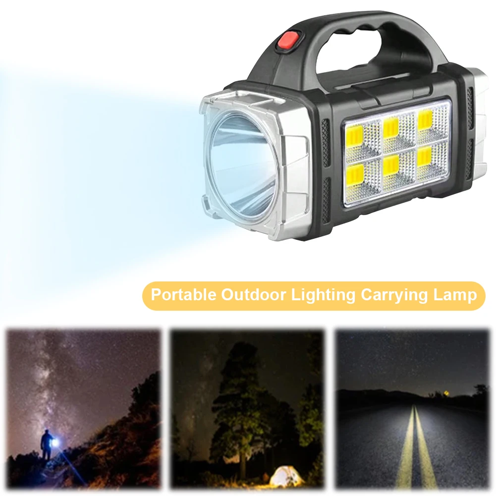 

Аварийная лампа для кемпинга, портативный мощный фонарик с USB-зарядкой, класс защиты IP44, водонепроницаемый ручной фонарь для походов и приключений