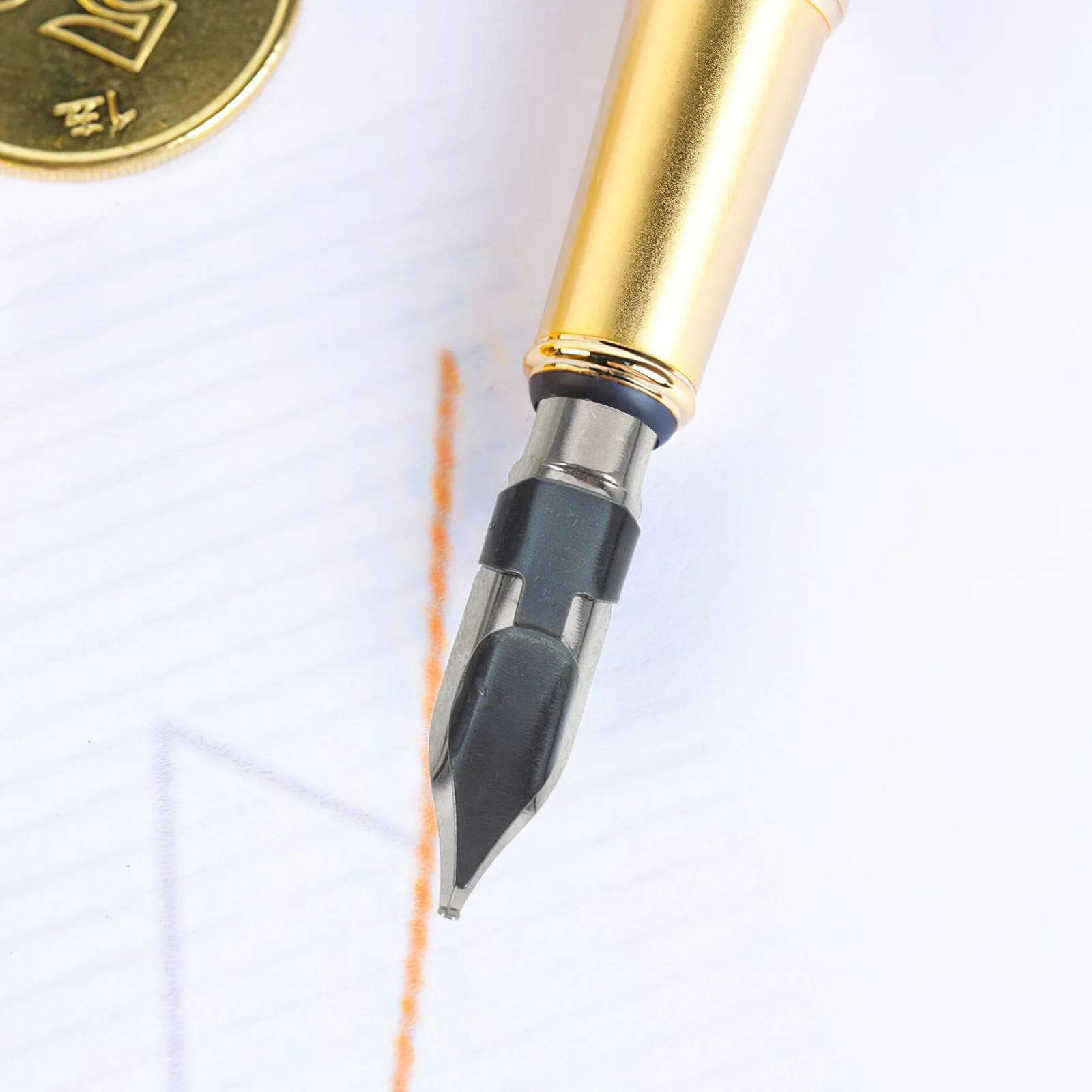 5 stuks universele vulpenpunten duurzame kalligrafiepunten voor schrijven ondertekening eenvoudig te installeren langdurige vervanging