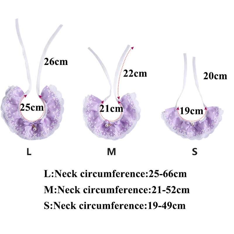나비 매듭 애완 동물 목걸이, 귀여운 레이스 메쉬 자수, 애완 동물 턱받이 트림 천, 사랑스러운 개 고양이 목걸이, 소형 중형견용 목 스트랩, 패션