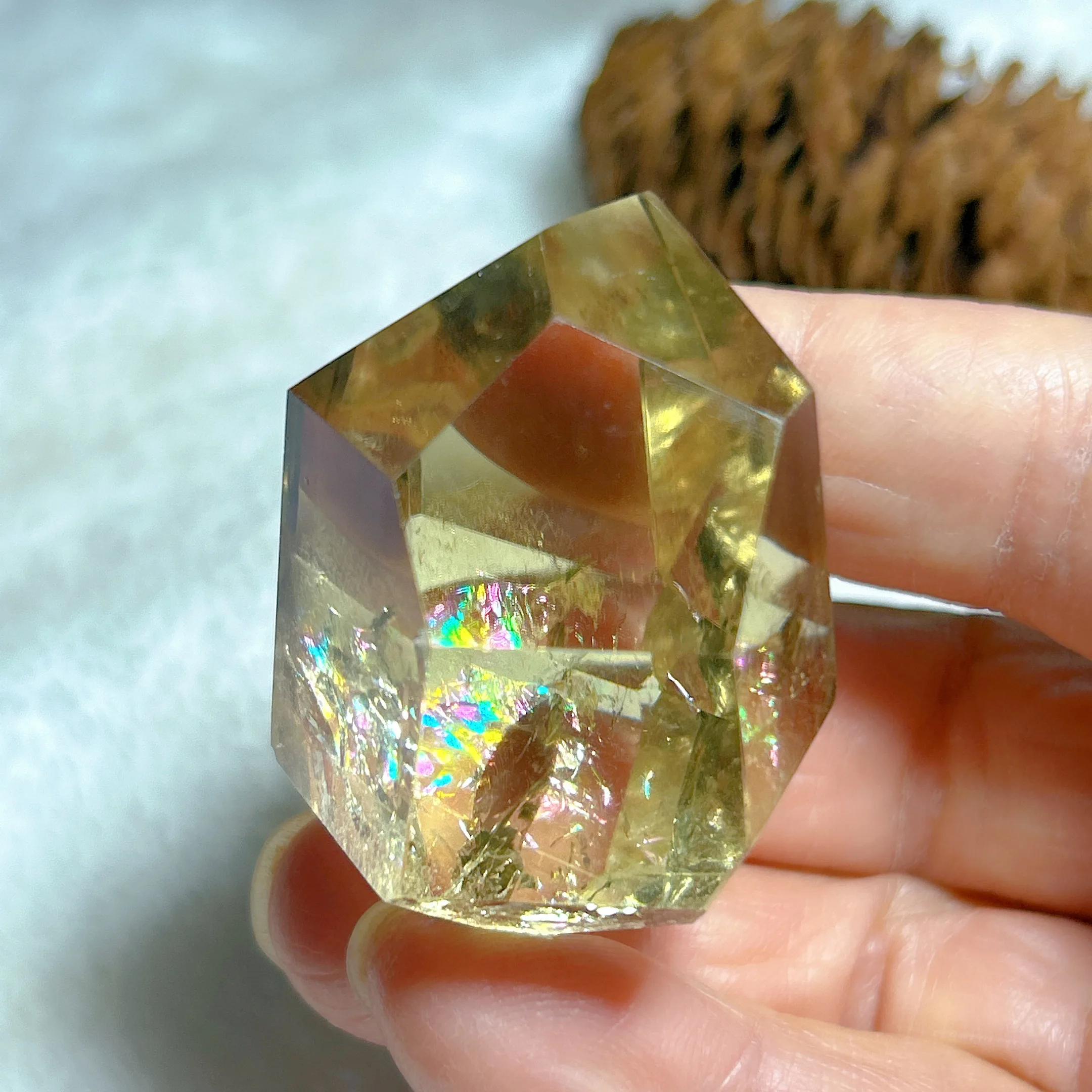 Natural Crystals Rainbow Smokey Citrine Free Form Healing High Quality Home Decorations  Mineral Energy Gift