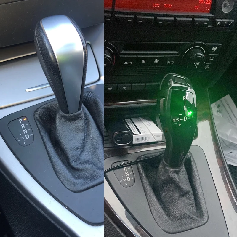 Gear Shift Knob Lever for BMW 3 series E46 E60 E90 E91 E92 E93 E38 E39 E53 X3 E83 320d 320i 323i 328i 330i With LED light