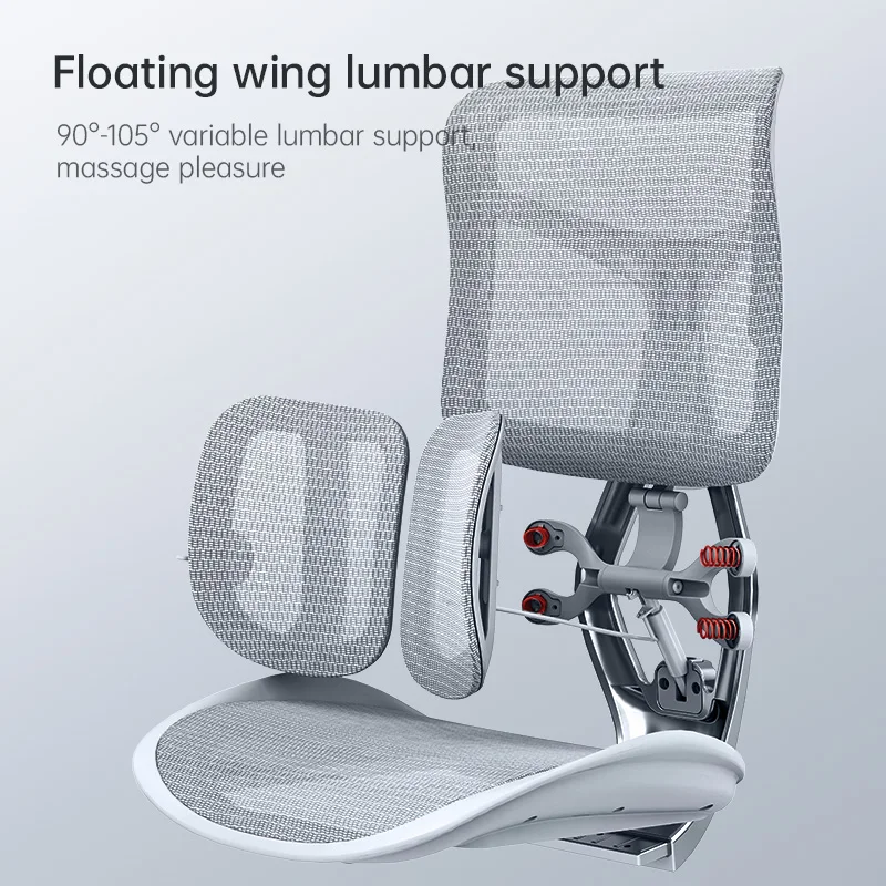 Luxe moderne comfort armleuning verstelbaar ontwerp taakcomputer hoge rug mesh ergonomische stoel kantoor