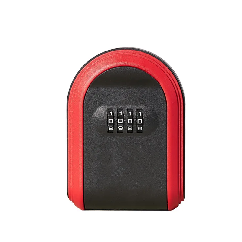 Wall Mount Key Lock Box 4 Digit Combination Code Key Holder Plastic Key Storage Security Lock Box for Home Indoor Outdoor Safe