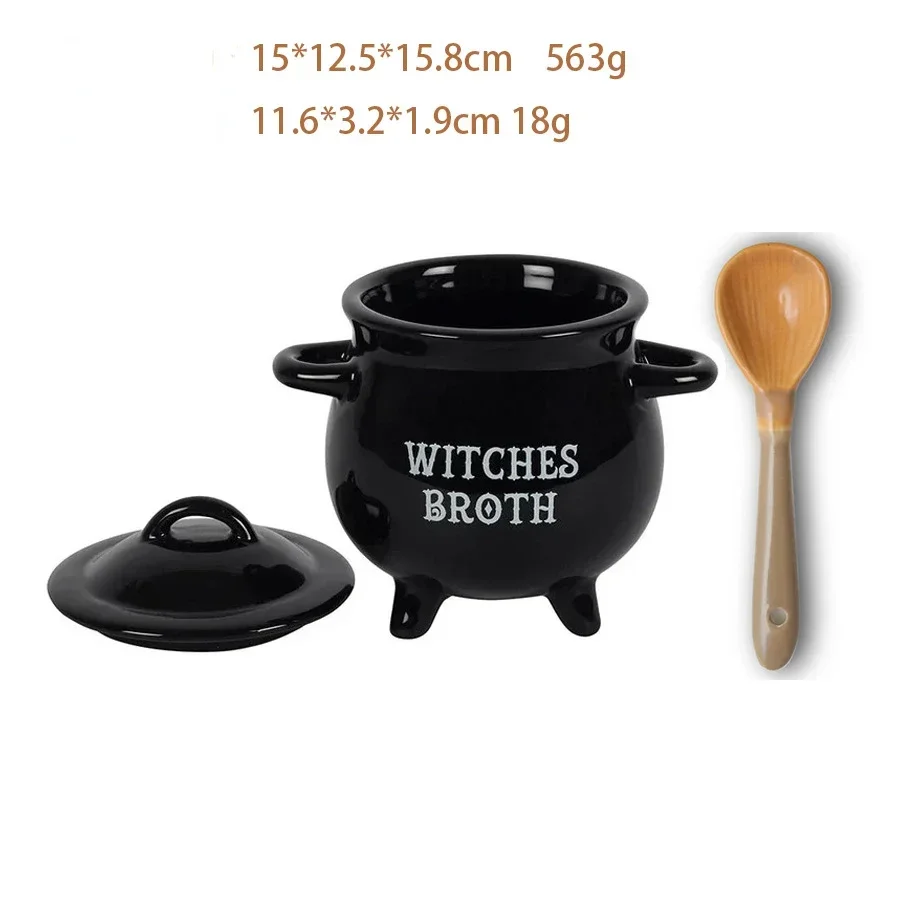 Magic Soup Bowl Crucible Witch Potion Cup Magic Pot Biscuit Pot Magic Witch Sugar Pot