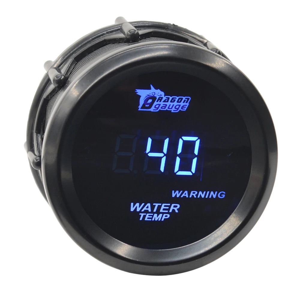2 Inch Digital Display Auto Water Temp Gauge Racing Car Modification Celsius Fahrenhe With Warning Temperature Meter