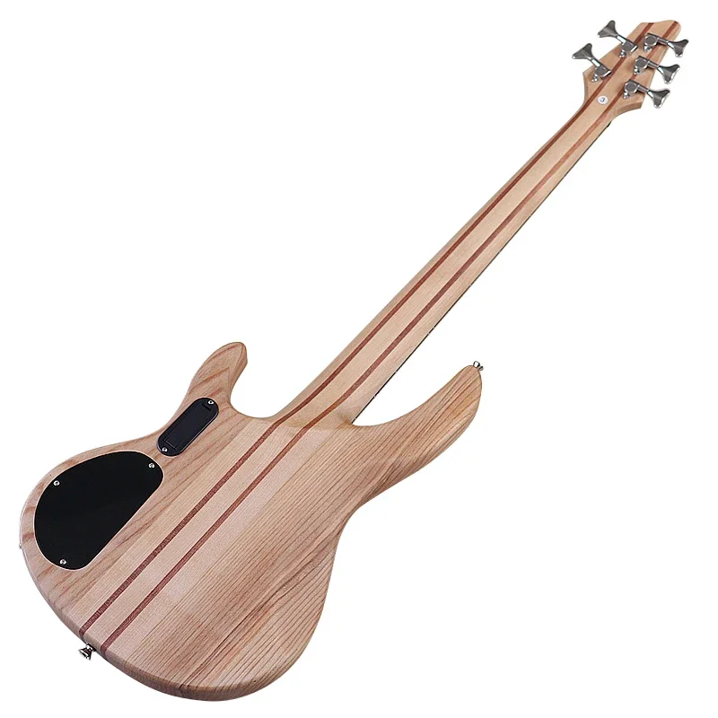 شجرة العقدة أعلى نشط 5 سلسلة الغيتار الكهربائي باس 43 بوصة باس الغيتار الصلبة أشوود الجسم مع كندا القيقب الرقبة