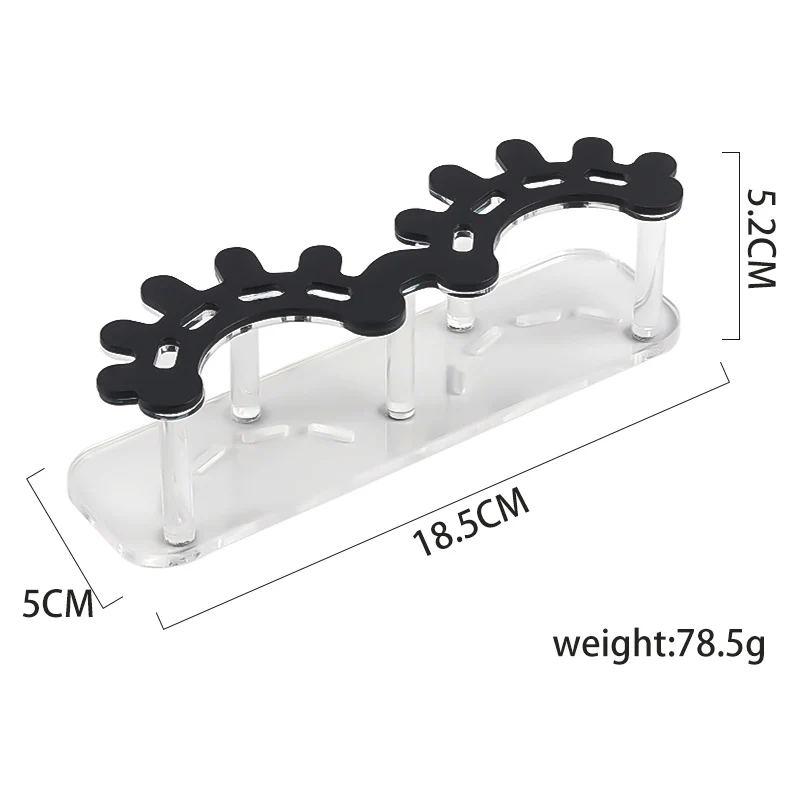 Soporte para pinzas de pestañas acrílicas, estante de almacenamiento para pinzas con 8 agujeros, organizador, extensión de pestañas, herramientas de maquillaje para tatuaje de uñas