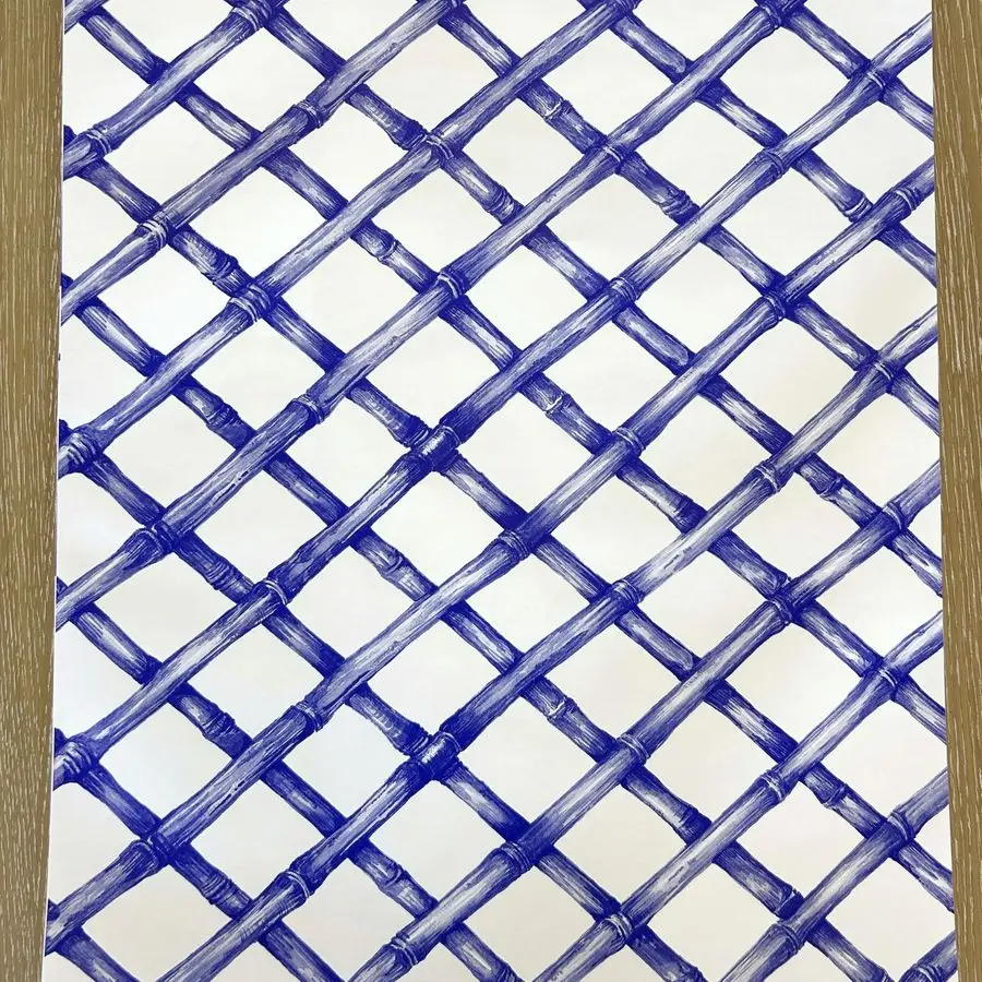 

Paper Table Runner Roll Navy Blue Cross Check Pattern for Parties or Weddings Disposable Table Runner American Made