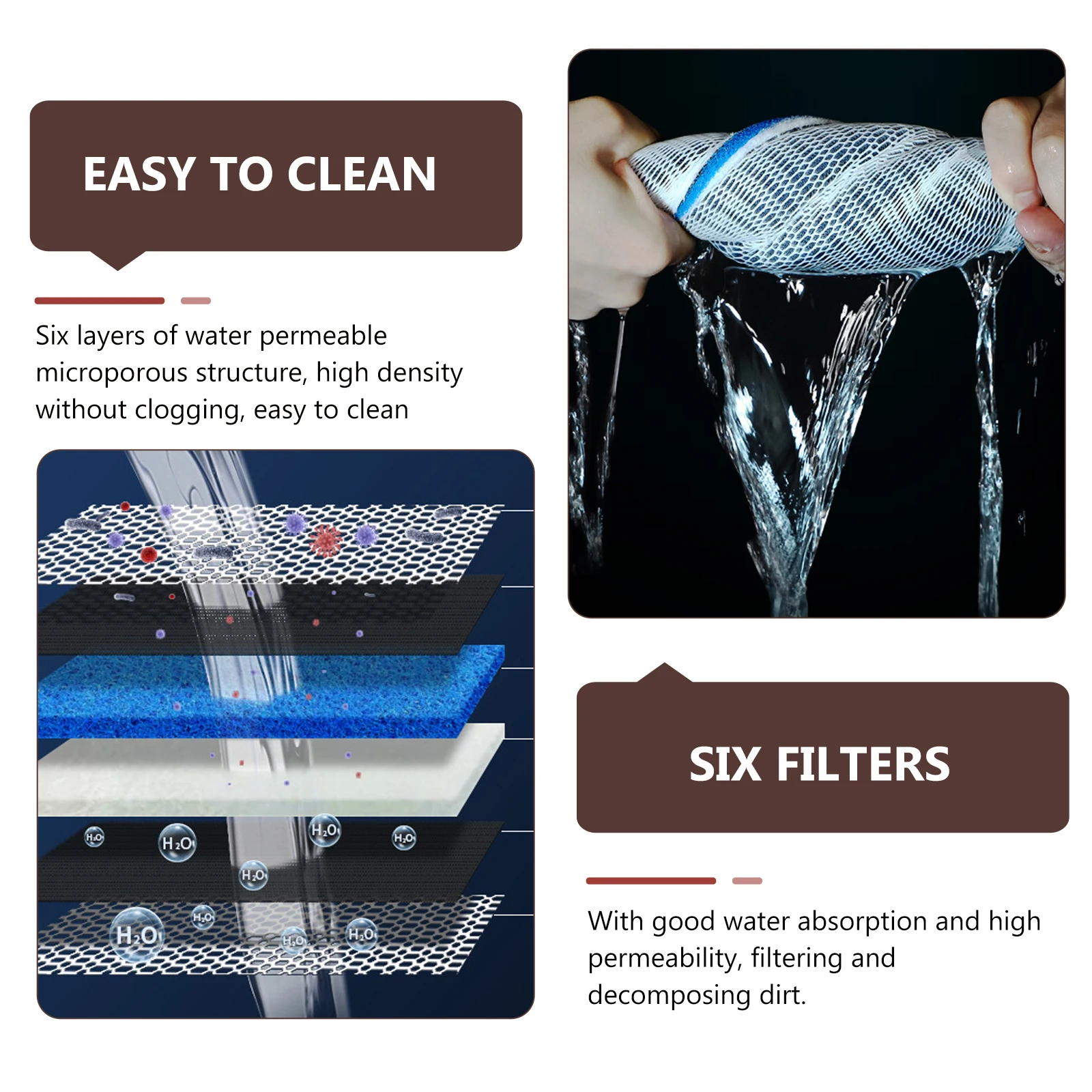 

Thickened Aquarium Filter Sponge Water Purification Foam Pad Fish Tank Cleaning Replacement Cushion Mat Accessory