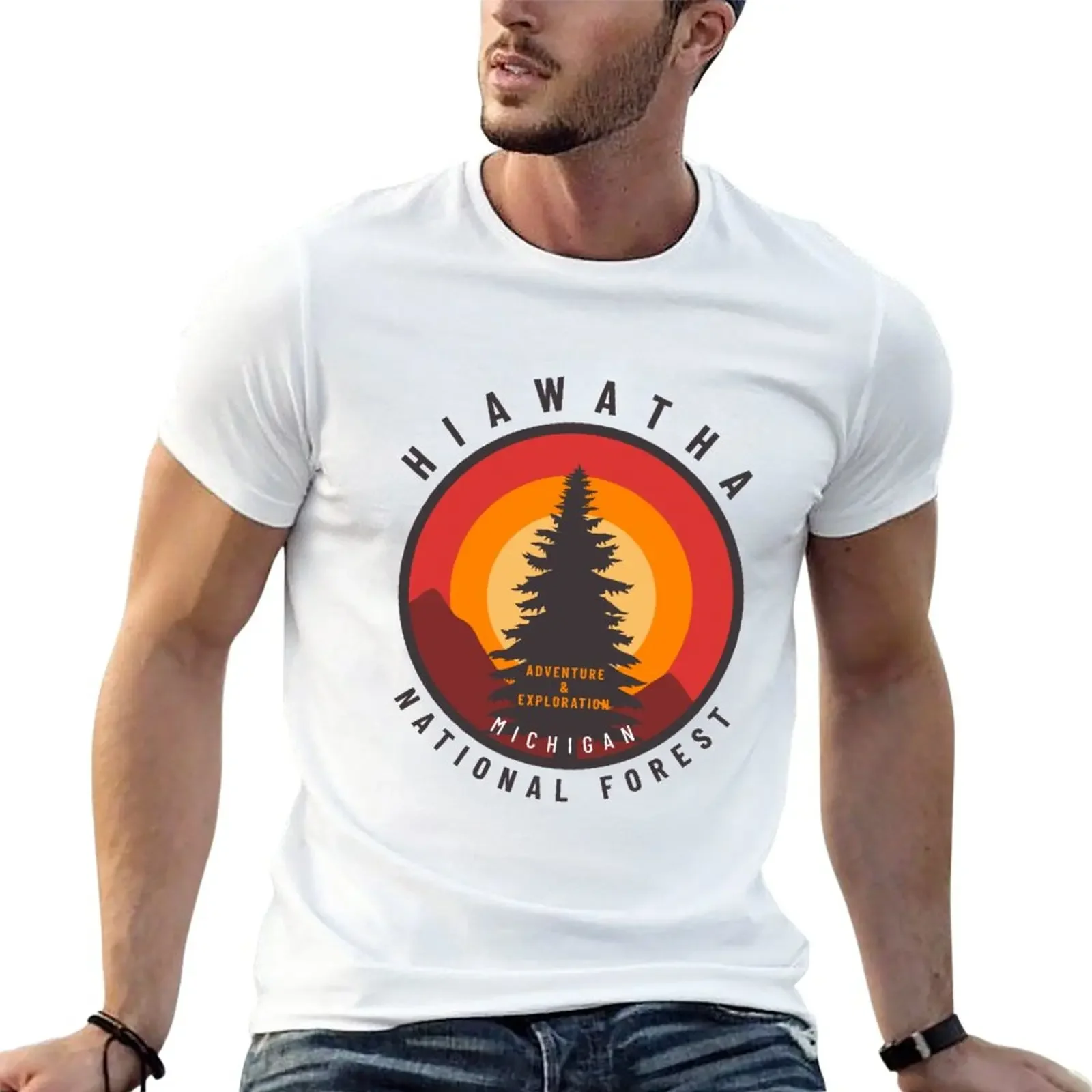 

Hiawatha National Forest T-Shirt tees cute clothes hippie clothes Men's t-shirts