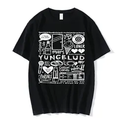 Yungblud Print T Shirt Men's Women's Oversize O-Neck Short Sleeve Tee Clothes Hip Hop T-shirt Graphic Unisex T Shirts Streetwear