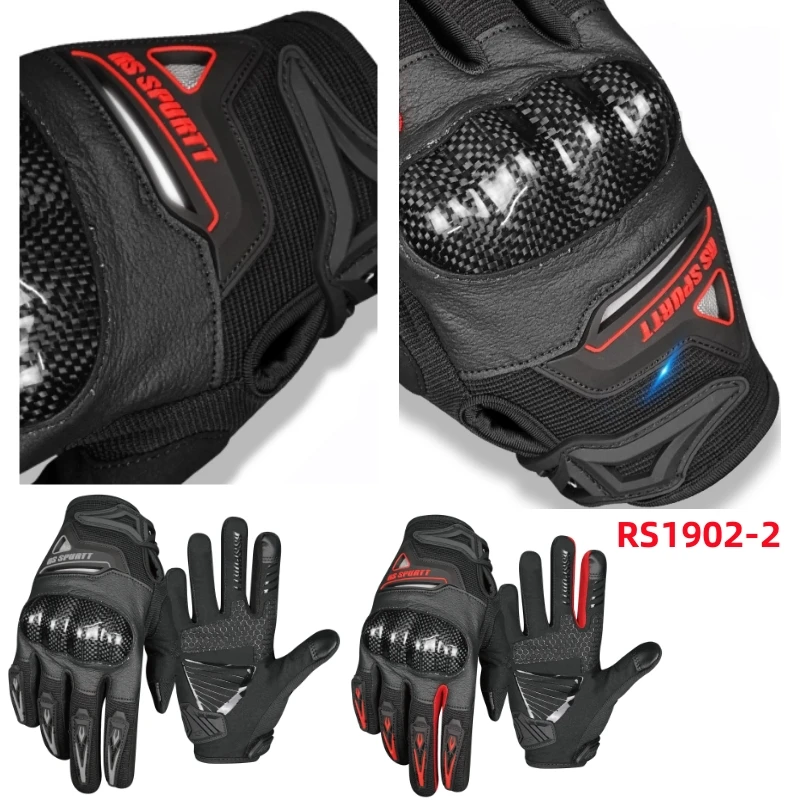 

RS Summer Gloves Motocross Motorcycle Gloves Dirt Bike Off-road Moto Enduro Riding Cycling Men Full Finger Touch Screen Gloves