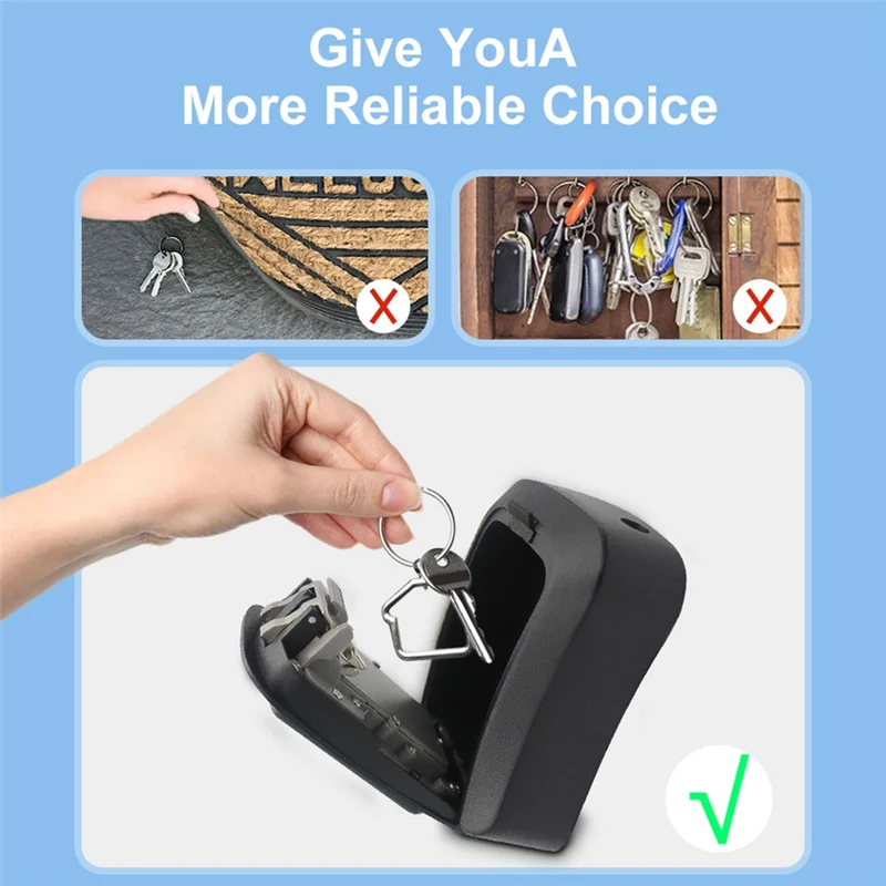 [NEW A09R!】 Waterproof Zinc Alloy Intelligent Bluetooth Key Safe Box TT Lock Mobile App Password Unlock Homestay Secret Padlock