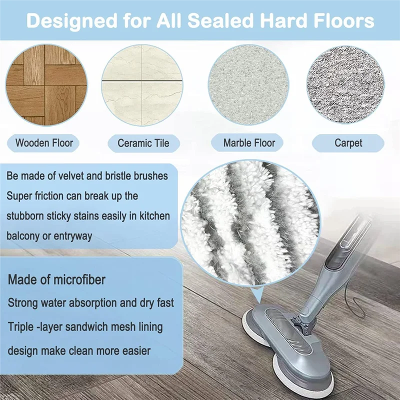 A66Z 14PCS Mop Clot… - image