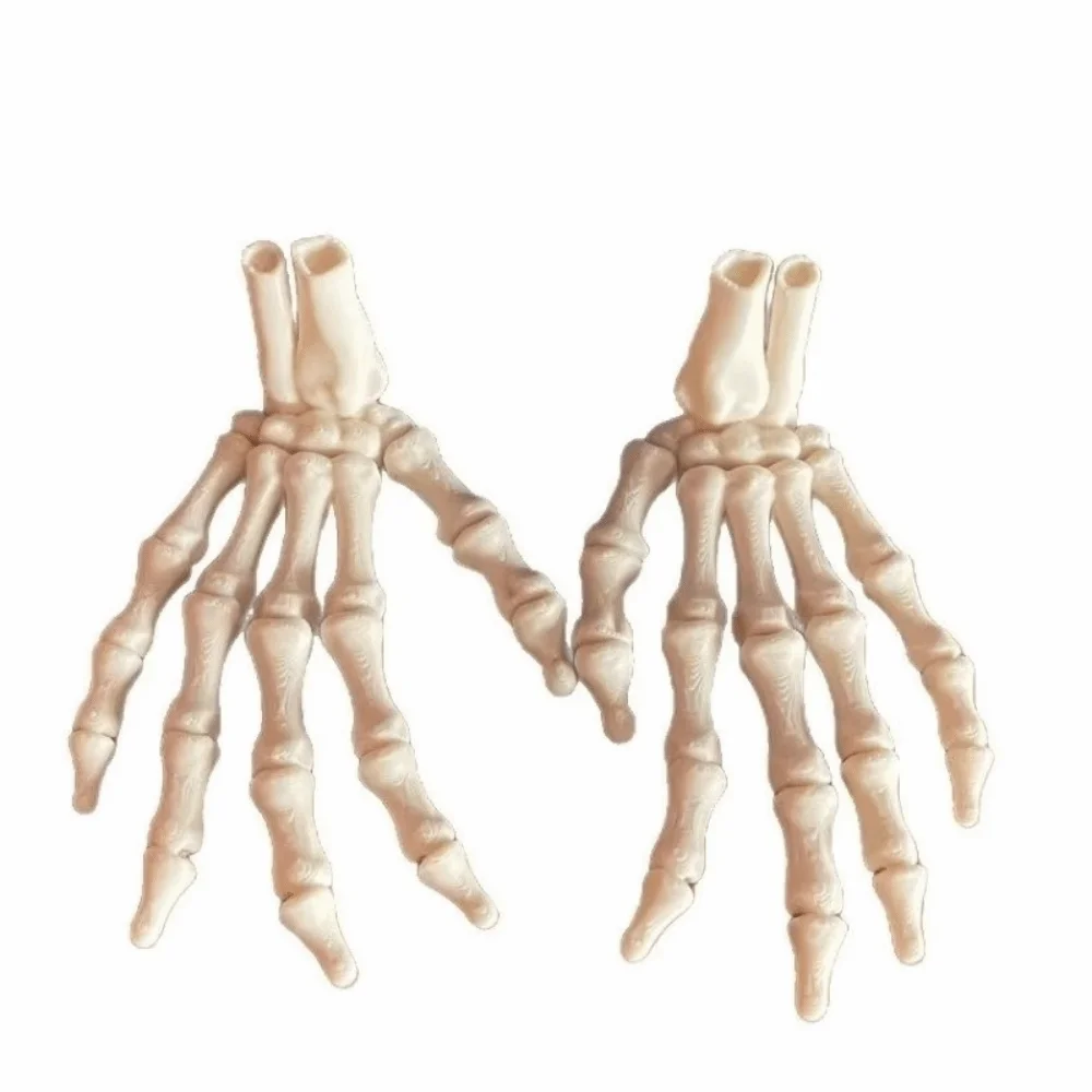 9.3 cm Long 3D Printed Hand Bone White PLA Flexible Joint Skeleton Hand Flexible Joint 3D Printed Poseable Skeleton Hand