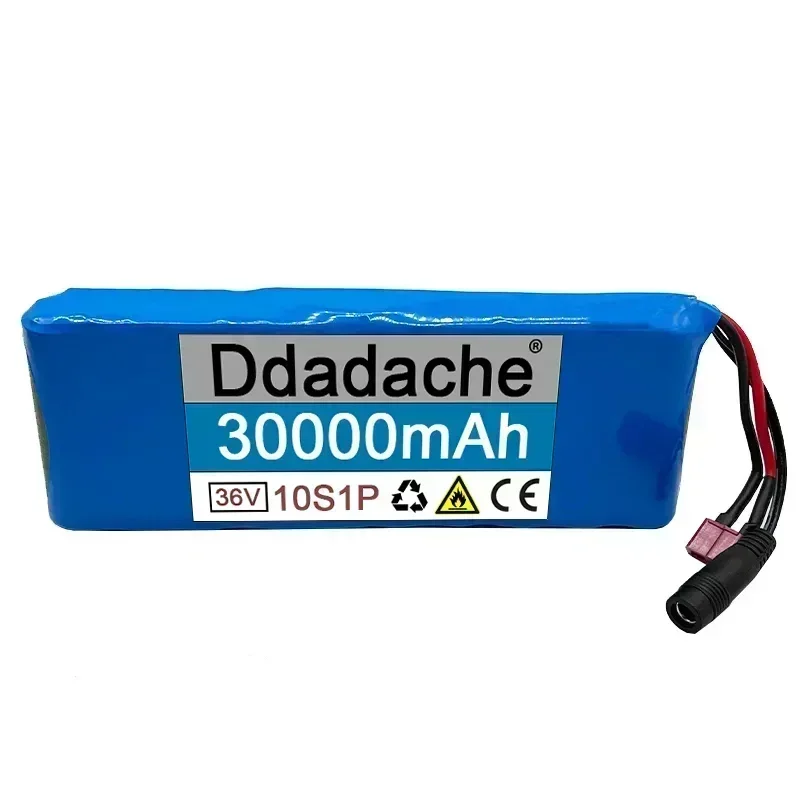 36V battery 100% genuine New 36V 30000mAh 10S1P 18650 lithium-ion rechargeable battery pack 20A with BMS scooter and bicycle