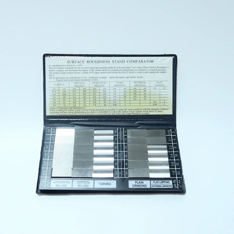 Piece Specimen Comparator&Roughness Comparator (30 pcs/set) of roughness tester