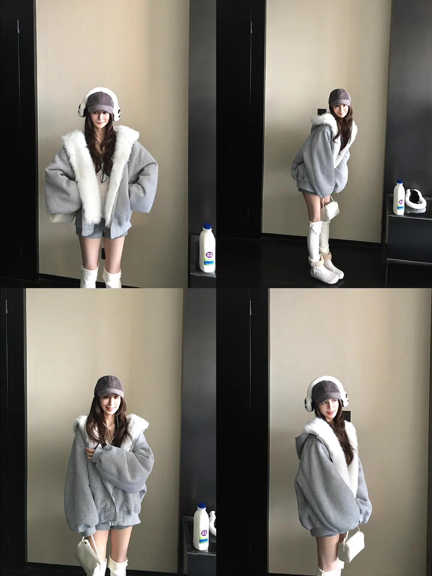 المرأة أفخم هوديي ملابس على الوجهين Thiened الجلد المدبوغ القطن Jaet مع غطاء محرك السيارة شتاء جديد Sle الدافئة ort القطن معطف الجبل النسر #3