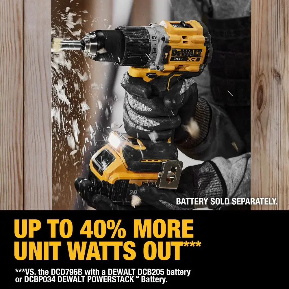 DeWalt DCD805 1/2in Brushless Cordless Hammer Drill Driver 20V Lithium Power Tools 2000RPM 90NM 34000IPM