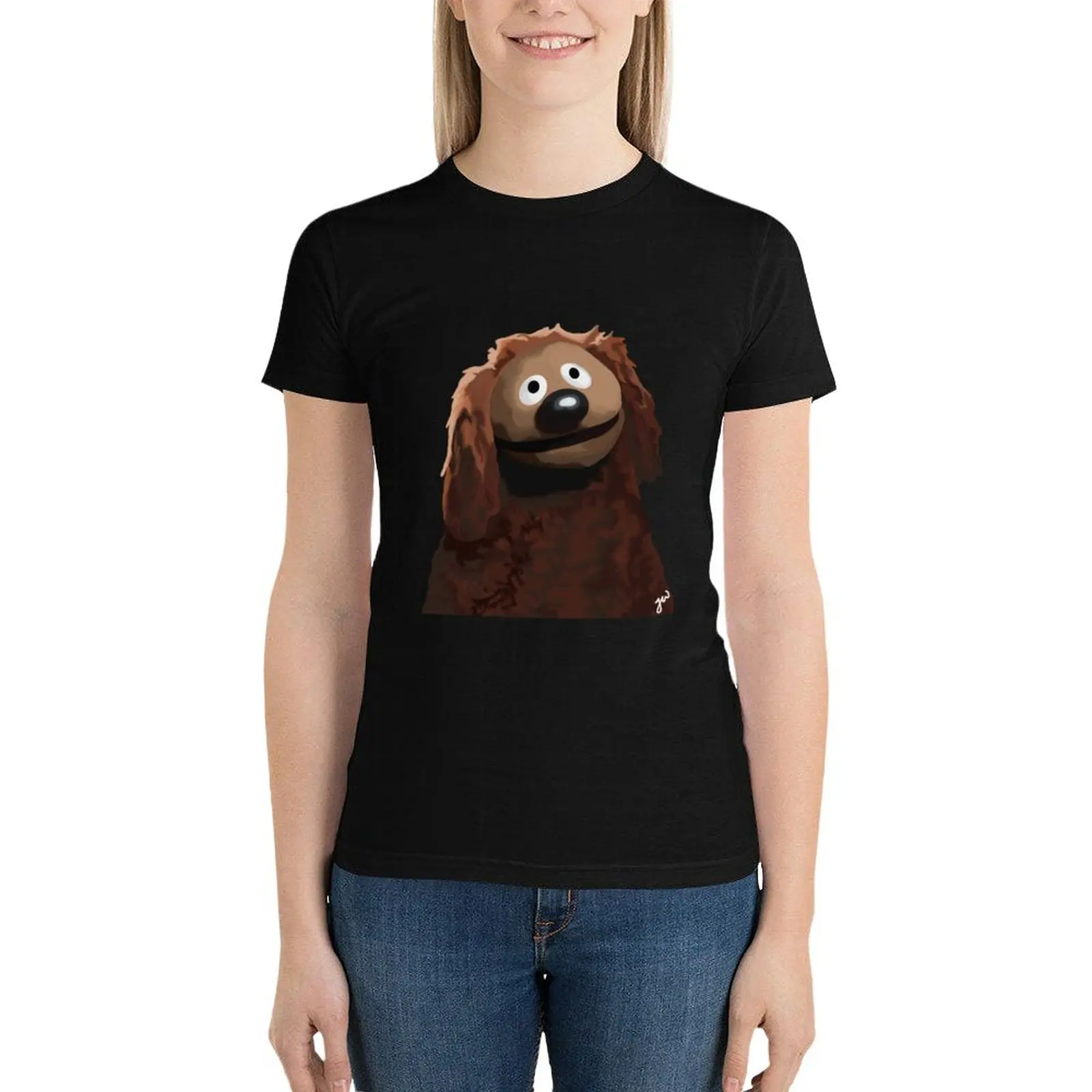 Rowlf The Dog painting portrait (version 3/3 - no background) T-Shirt summer clothes hippie clothes Women clothes