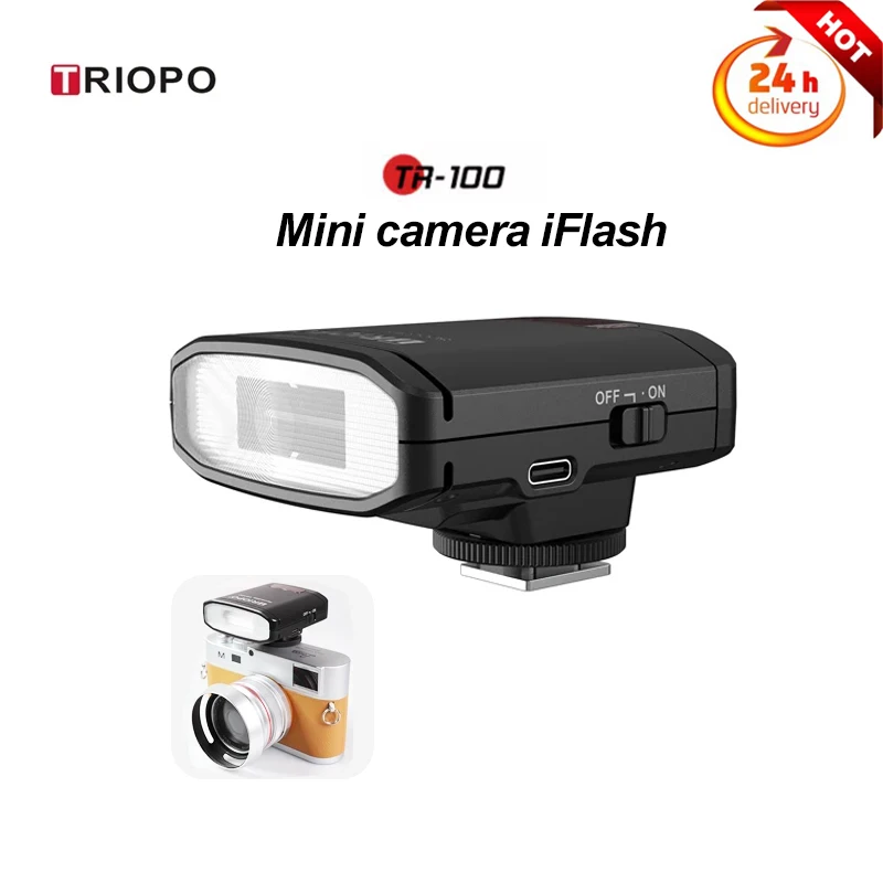 TRIOPO TR100 Mini Flash Portable on-camera iFlash for Sony Canon Fujifilm Panasonic Camera Olympus Hot Shoe Universal