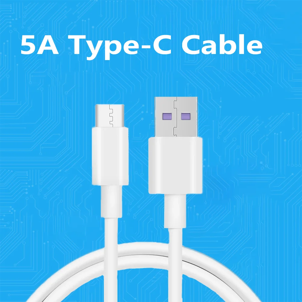 

Кабель Type-C, 5 А, сильноточный QC3.0, сверхбыстрая зарядка, флэш-зарядка, 1 м, новый