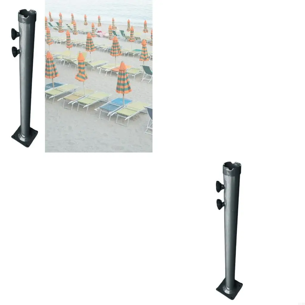   Garden Parasols Base Support Tube Metal Stand for Outdoor Umbrella Stability