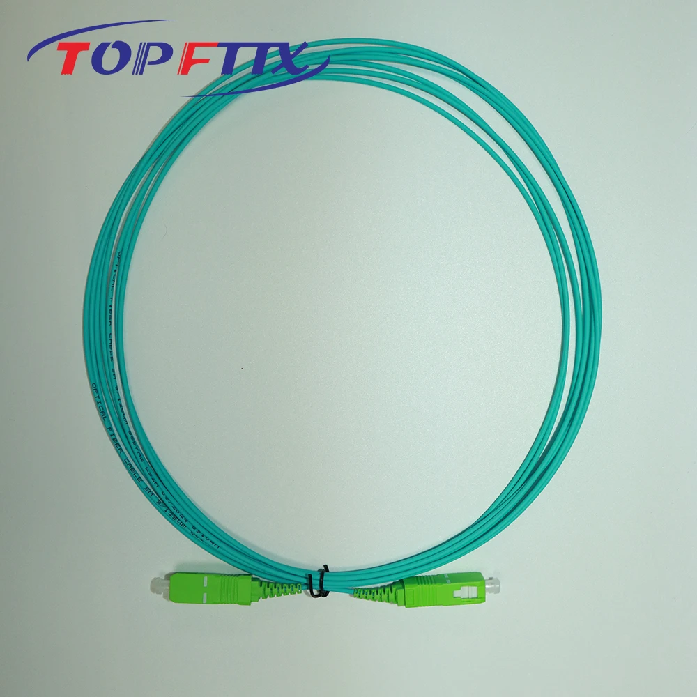 50/100 PCS 3.5M Length Blue Short Boot SC/APC Fiber Optic Patch Cord Single Mode G657A2 Bending Insensitive Simplex 1.6mm Cable