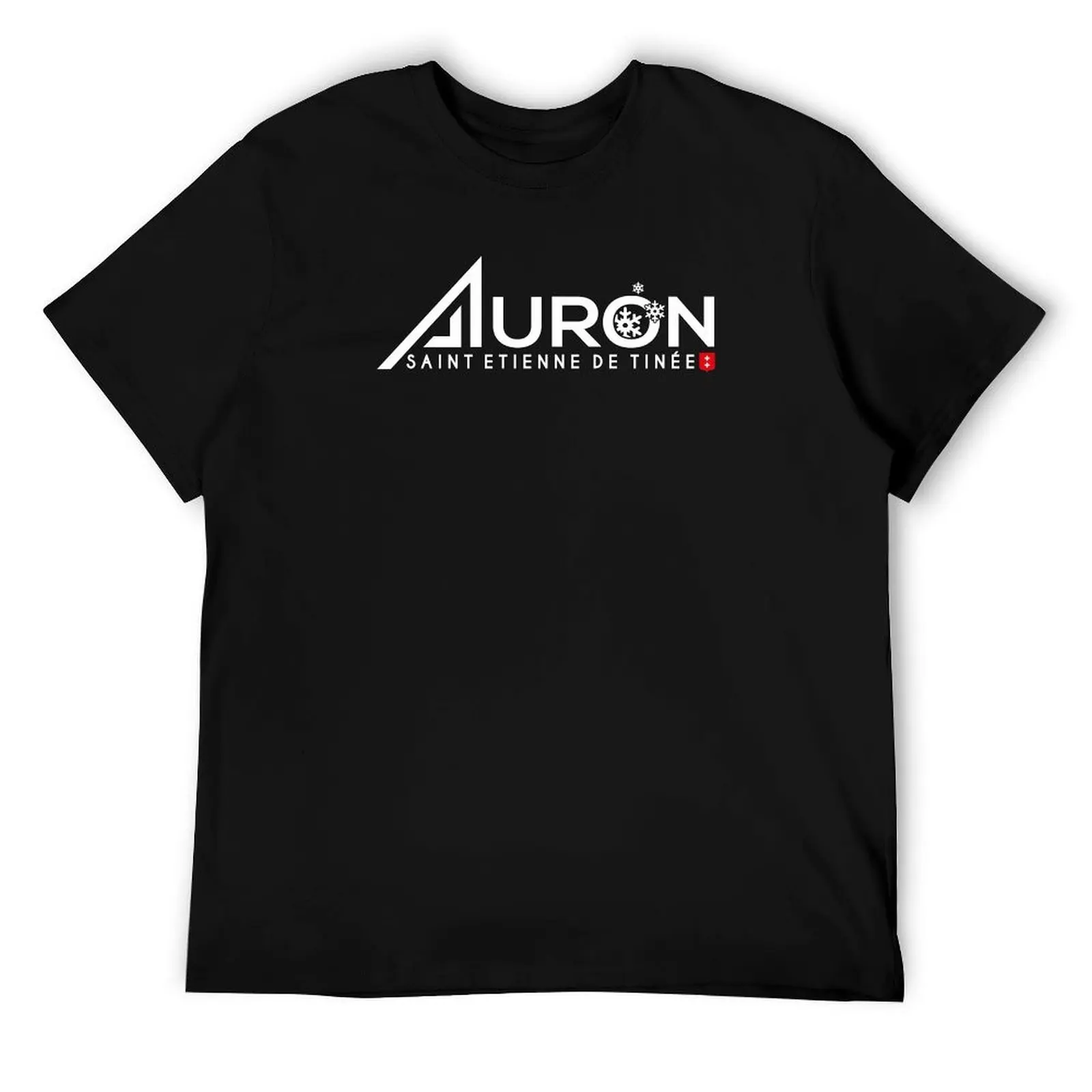 

Auron French Saint-Etienne Skiing Love Ski Resort T-Shirt t shirts for man graphic funny funny t shirts cotton T-Shirt