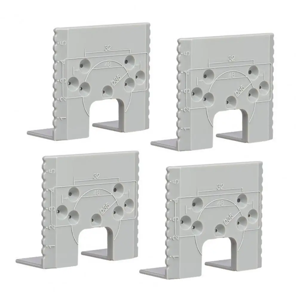 

Набор из 4 шт. инструментов для установки мебельных петель: шаблон для петель, позиционер для дверных петель, локатор для рам