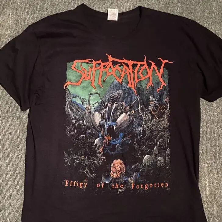 Suffocation effigy of the forgotten reprinted cotton T Shirt TE6358