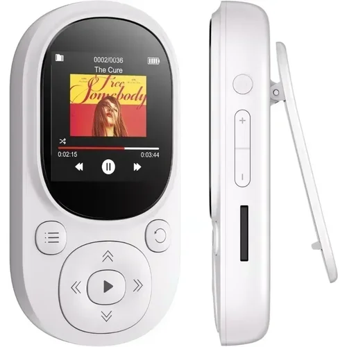 Imagen 2 del producto Reproductor de música mp3 con Clip de 32GB con BT 5,0, reproductor MP3 deportivo con sonido sin pérdidas compatible con grabación de voz de radio FM y tarjeta TF de hasta 128GB