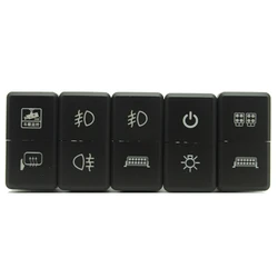 Car Dual Front Spot Rear Fog Diff LED Switch DRL Switch Bar Power On Off Lamp Switch For Toyota FJ LAND CRUISER PRADO 120 LC76
