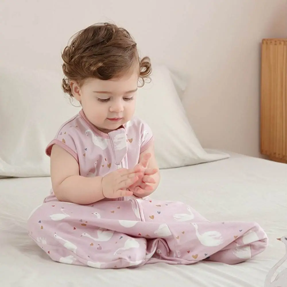 

Cotton Baby Sleeping Bag Thin Anti-Kicking Cocoon Newborn Swaddle Blanket Lightweight Breathable Pajamas Baby Vest Pajamas