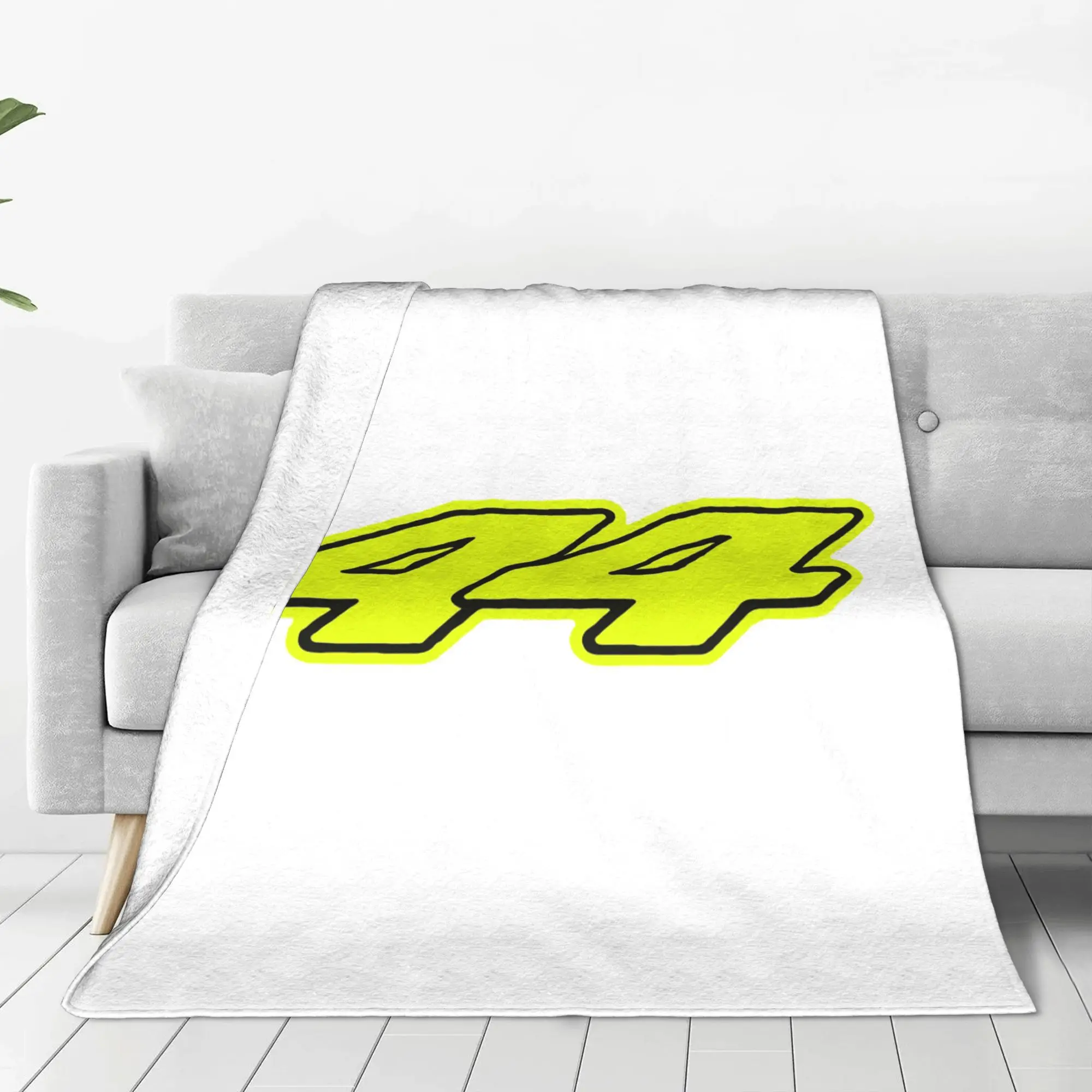 Lewis Hamilton Season Number 44 Sticker Blankets Lightweight Flannel Sofa Throw Blanket for Couch Office Throws Bedspread Quilt