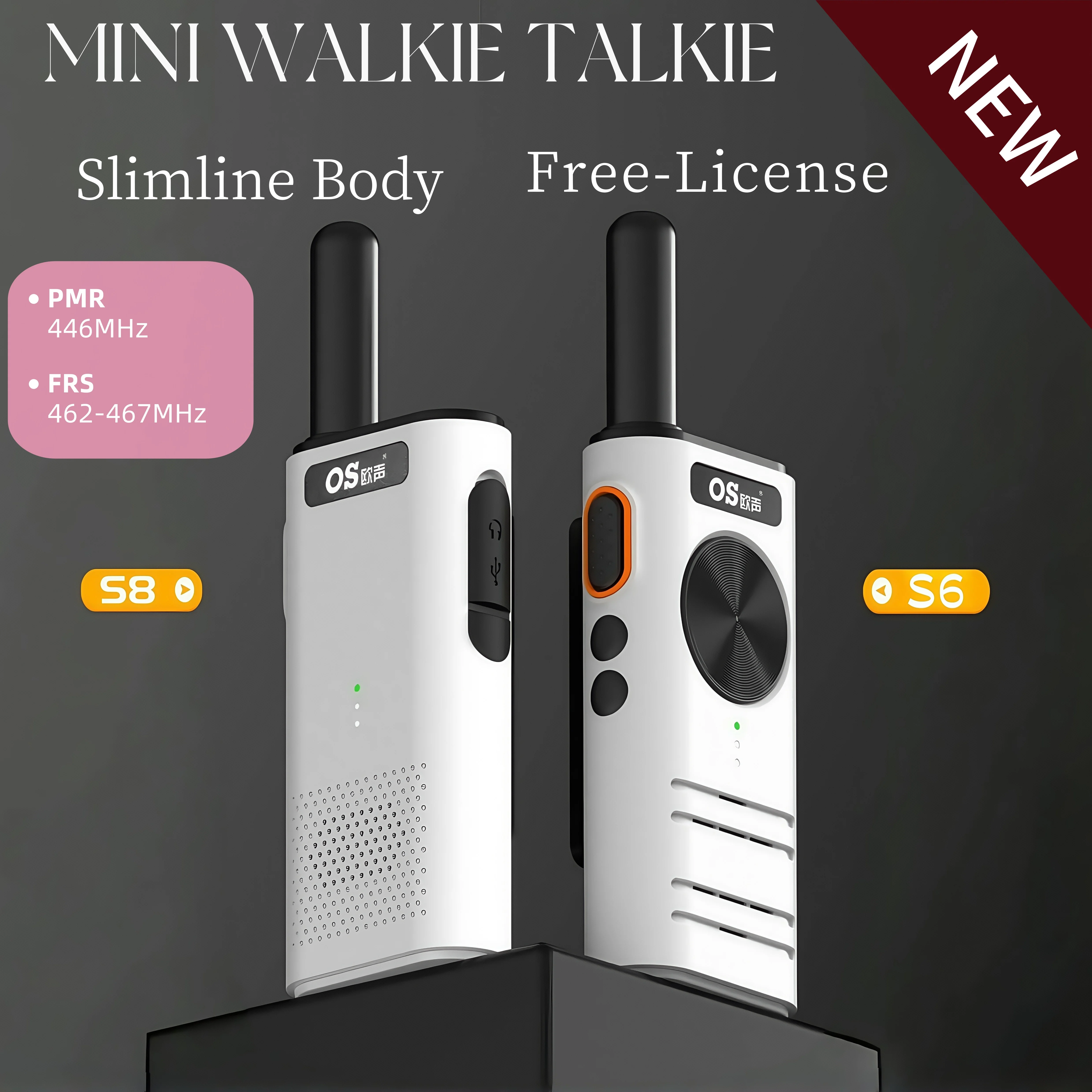 

New Original Mini Portable Walkie Talkie Passed CE 16 Channels FRS PMR446MHz 2 Way Radio